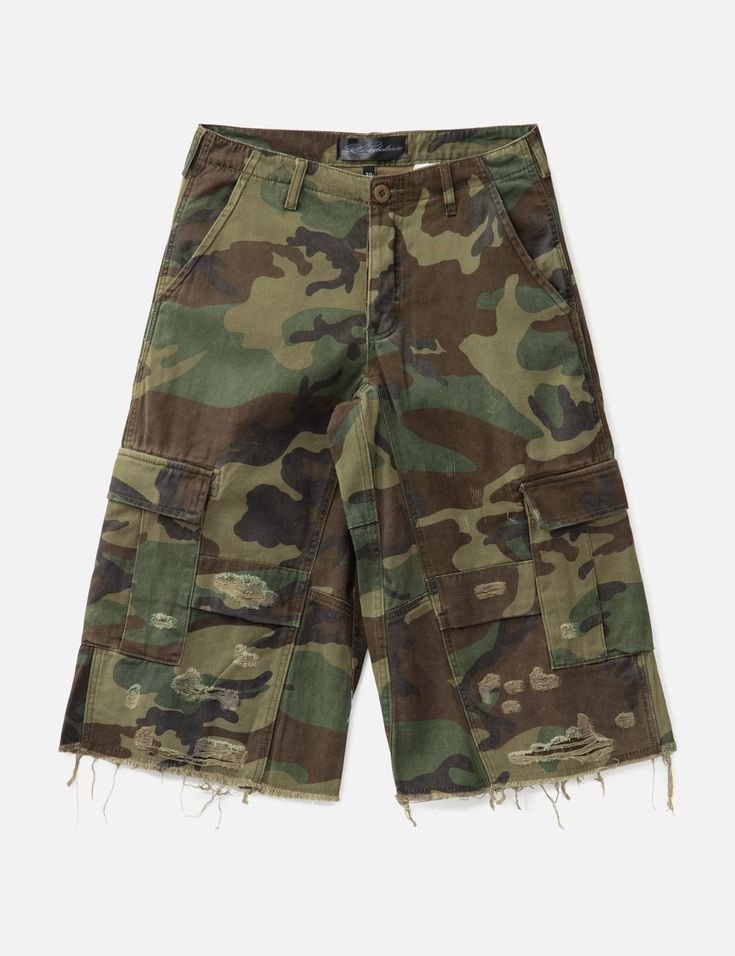 OVERSIZED CAMO JORT