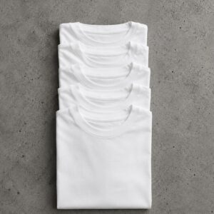 PLAIN WHITE T-SHIRT (pack of 5)