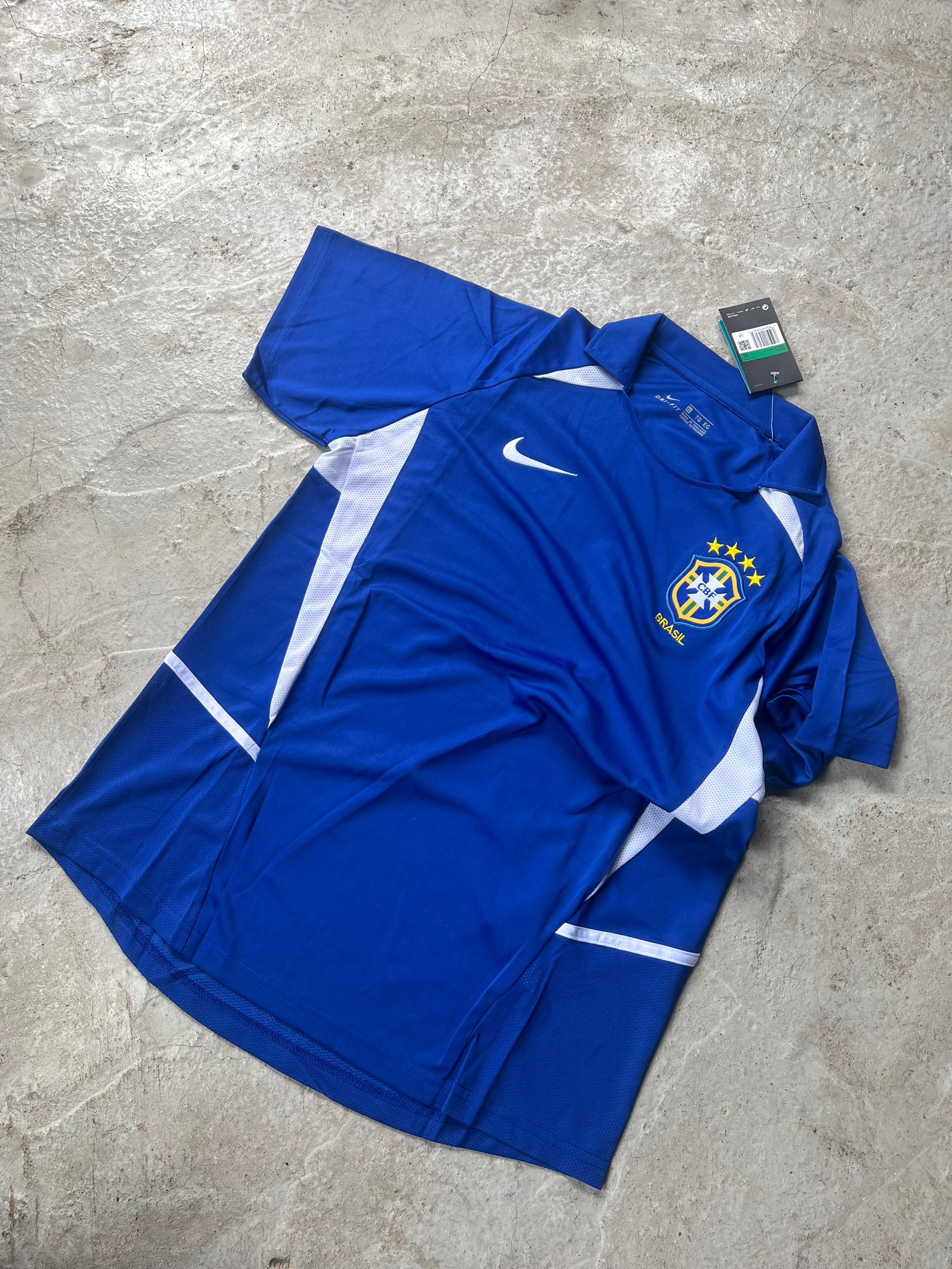 Brazil Blue Retro National Team Jersey