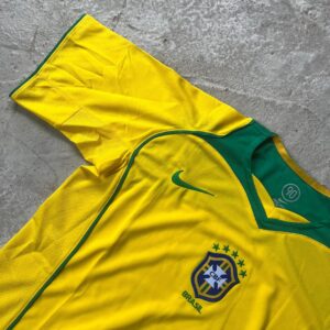 Brazil Home Retro Jersey – Classic Yellow Edition