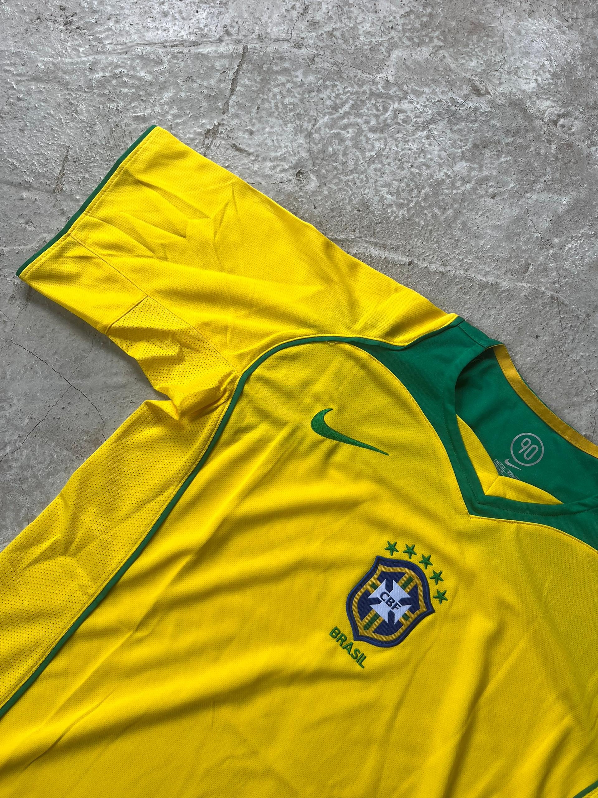 Brazil Home Retro Jersey – Classic Yellow Edition