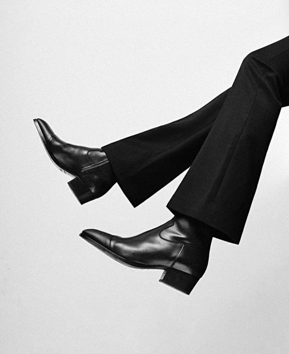Classic Black Leather Boots